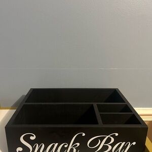 Black Snack Bar Organizer